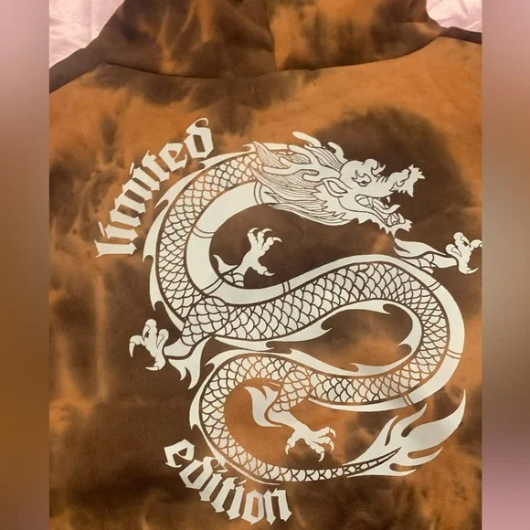 Faded rose tie dye hoodie - Picture 3 of 3